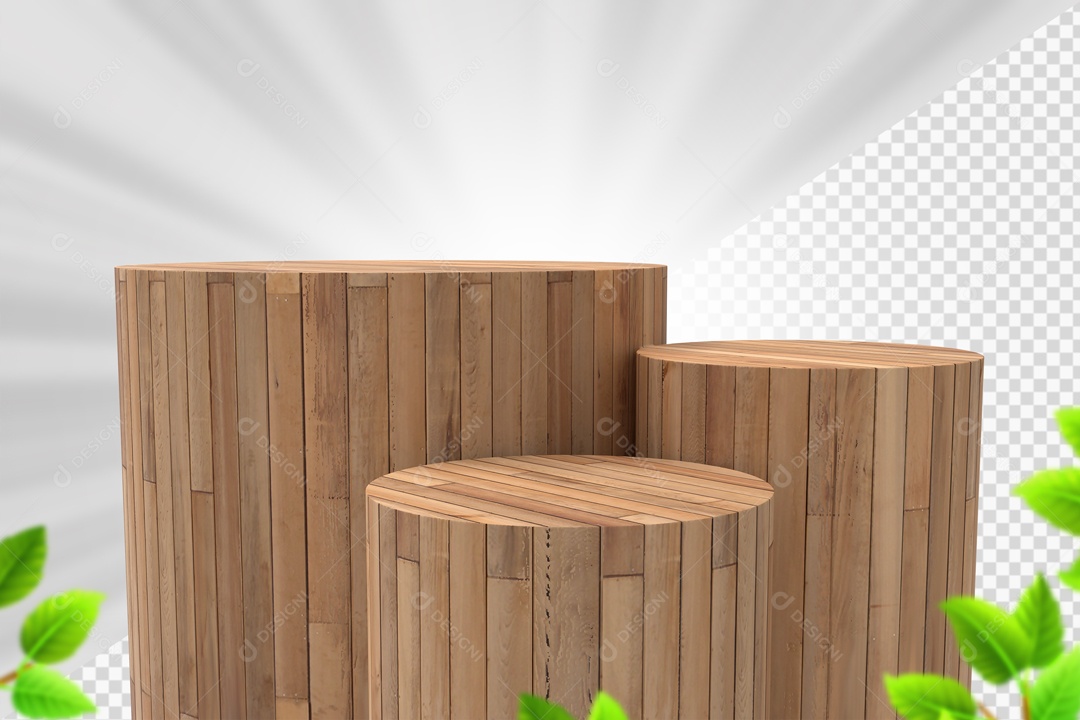 Elementos Bancos De Madeira Para Composição PSD