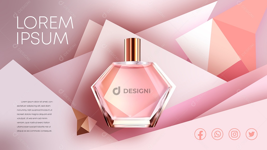 Layout Perfumaria AI + EPS Editável