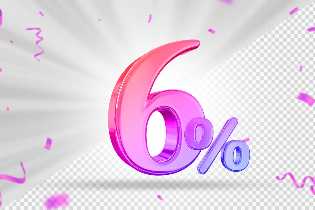 Colorful Number Of 6% 3D PSD Element