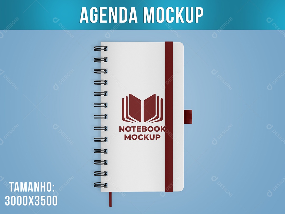 Agenda Mockup Caderneta Escola Ano PSD