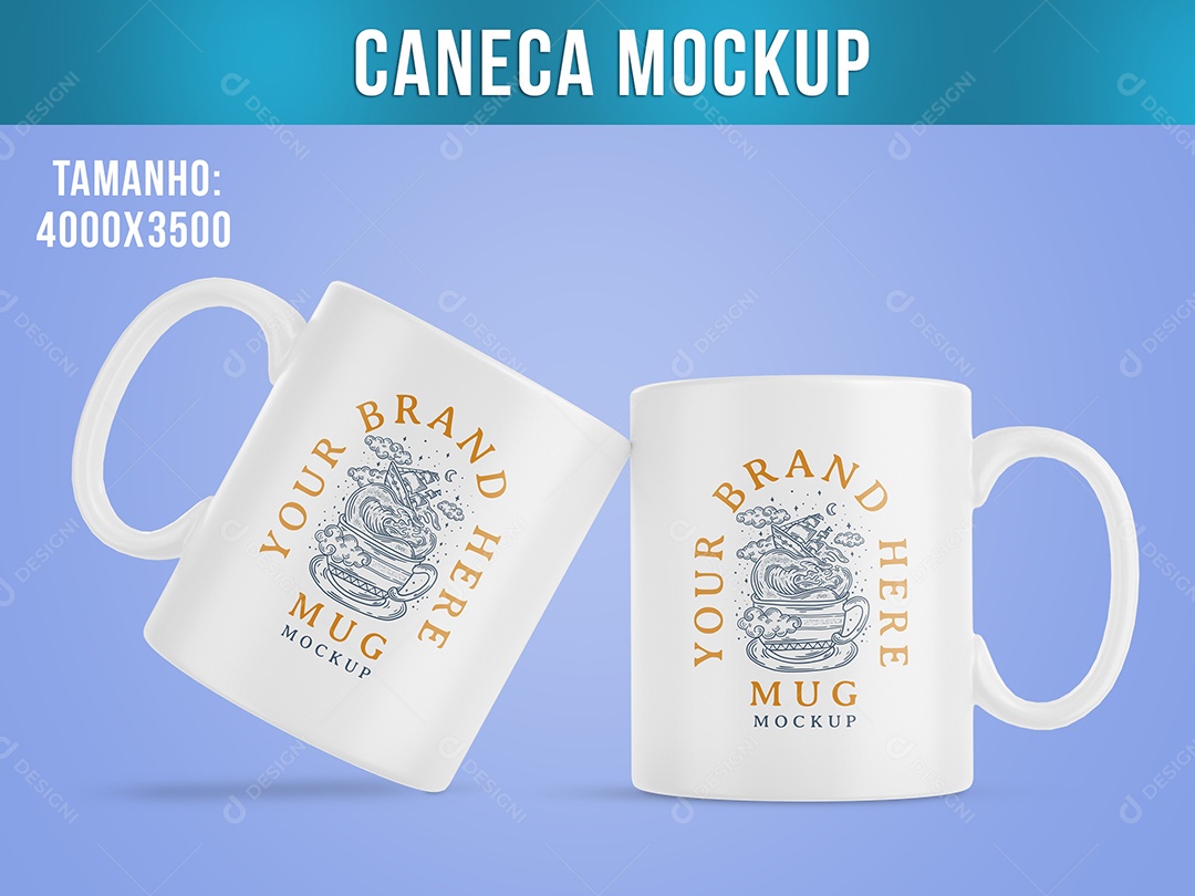 Caneca Mockup Café Chá Xícara PSD