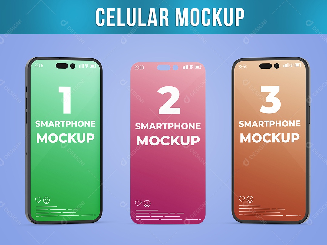 Celular Mockup Smartphone Iphone PSD