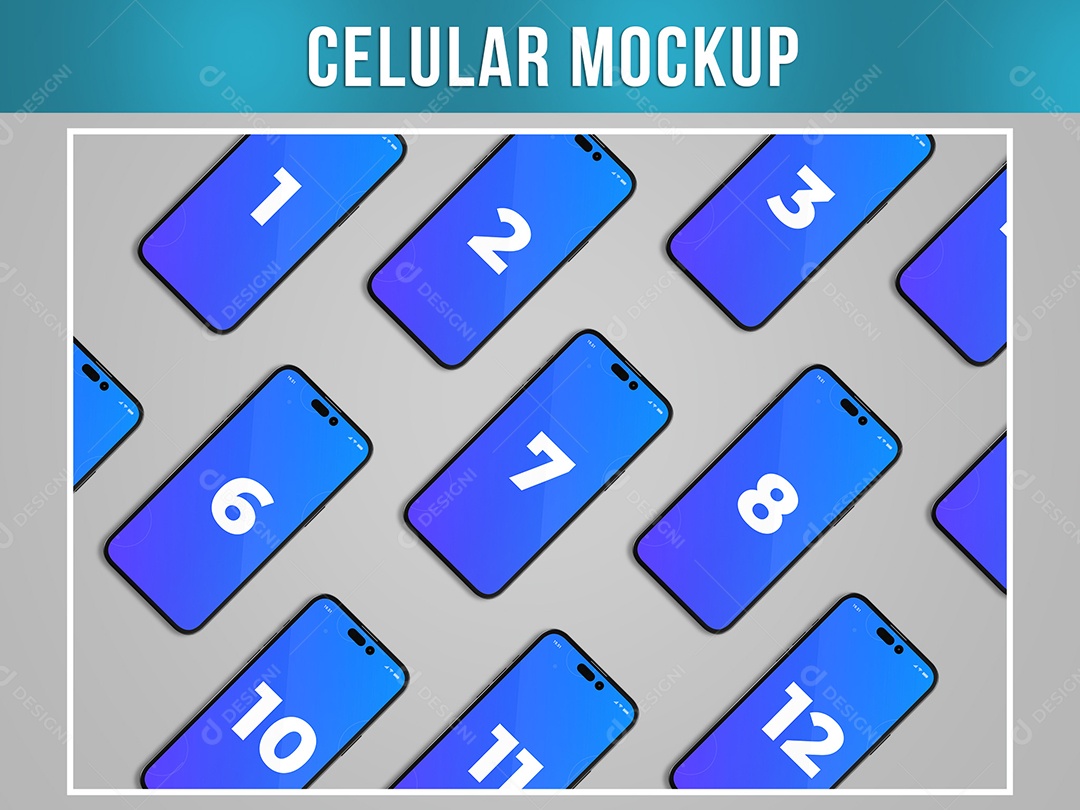 Celular Mockup várias Telas Smartphone PSD