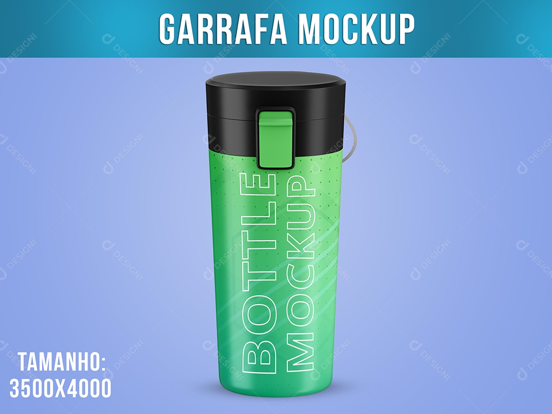 Garrafa Térmica Mockup Café Chá PSD