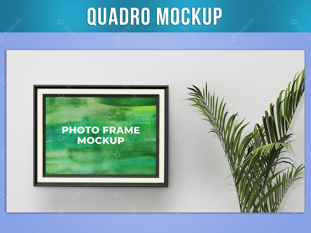 Quadro Mockup Parede Foto Imagem PSD