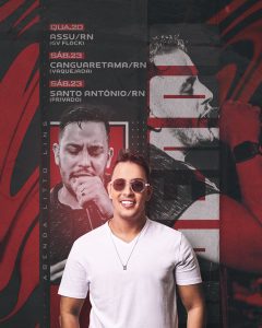 Flyer Agenda Artista Social Media PSD Editável
