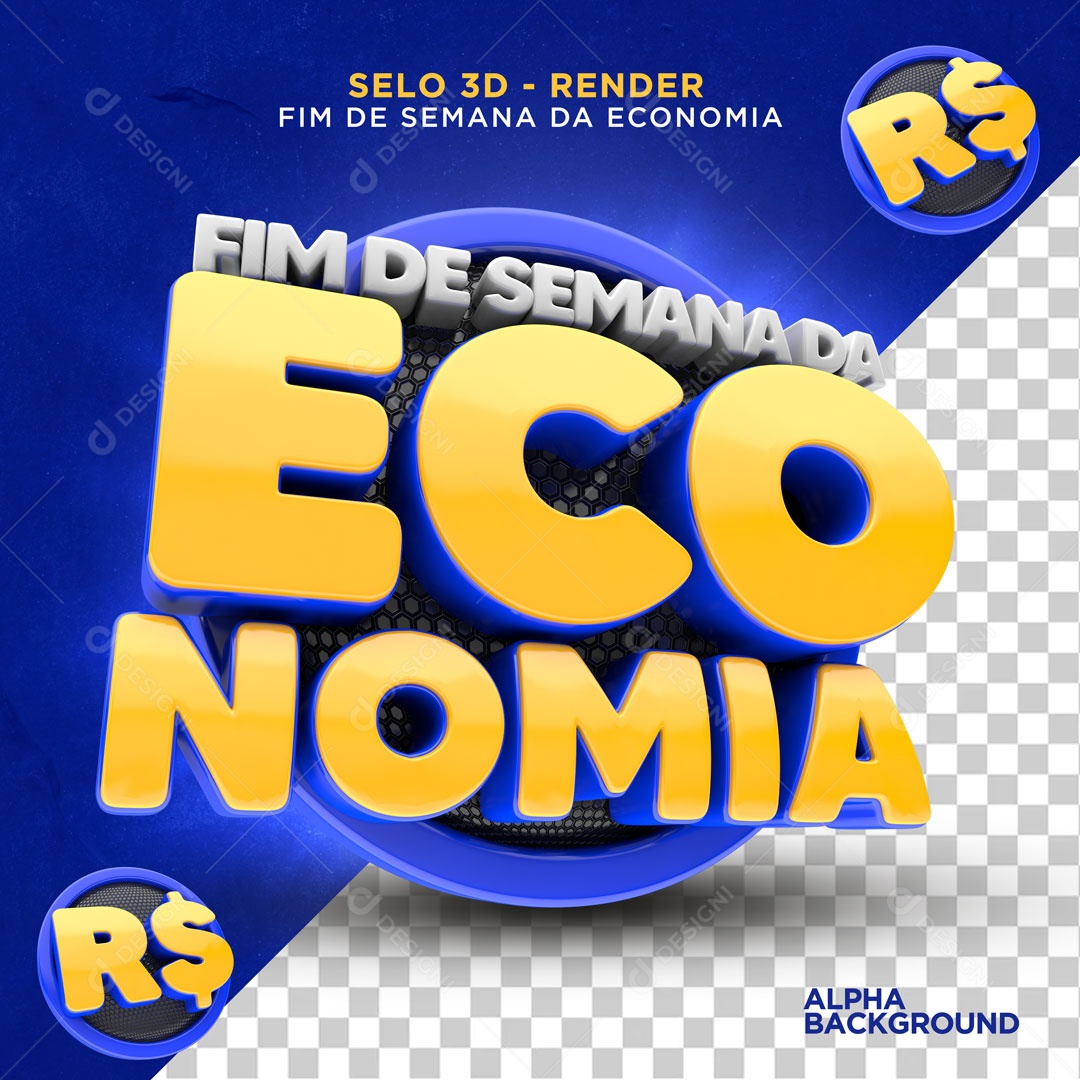 Selo 3D Para Composição Abril Imbatível PSD