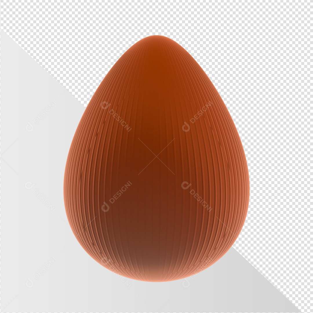 Elemento 3D Ovo Da Páscoa Para Composição PSD