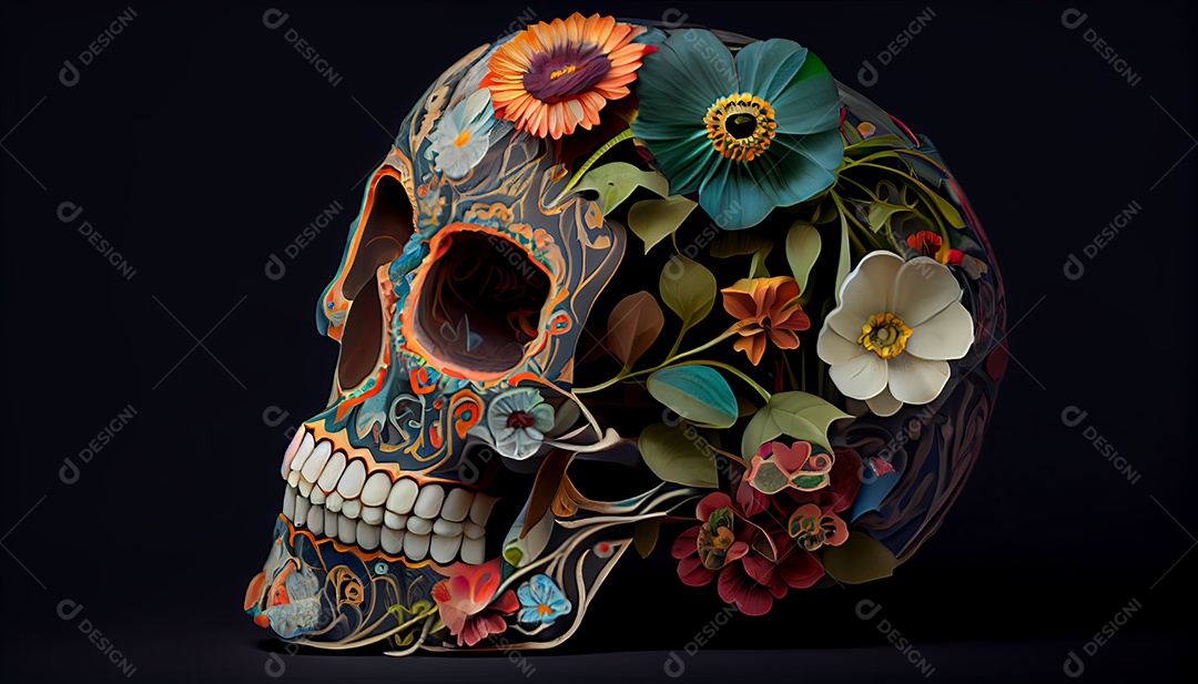 Dia dos Mortos, lembrando o falecido 1º de novembro.