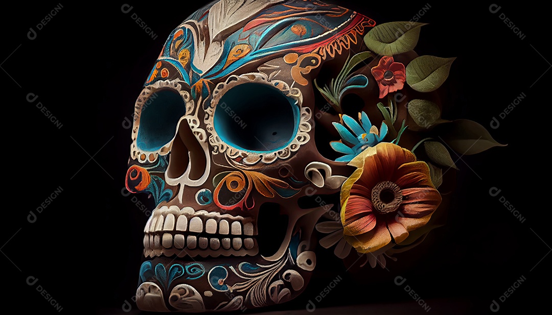 Dia dos Mortos, lembrando o falecido 1º de novembro.