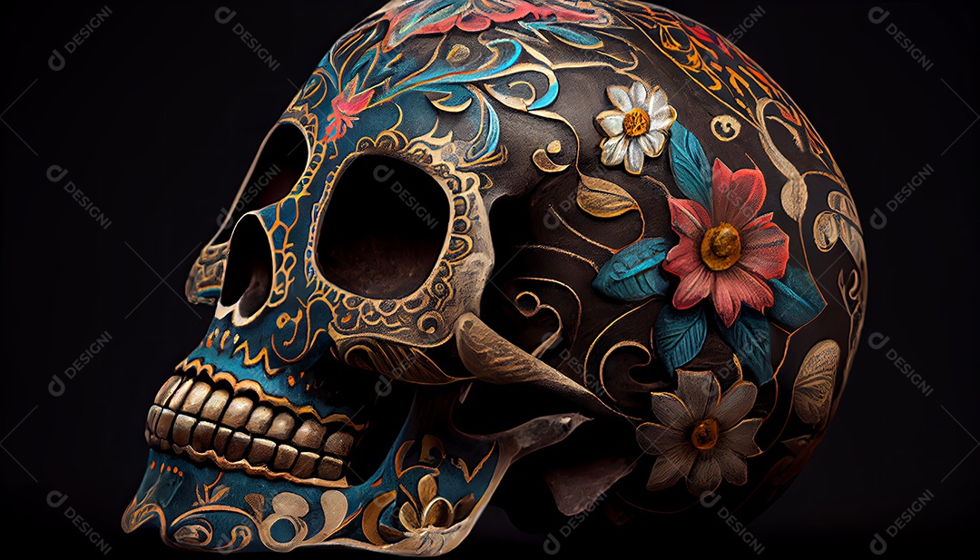 Dia dos Mortos, lembrando o falecido 1º de novembro.