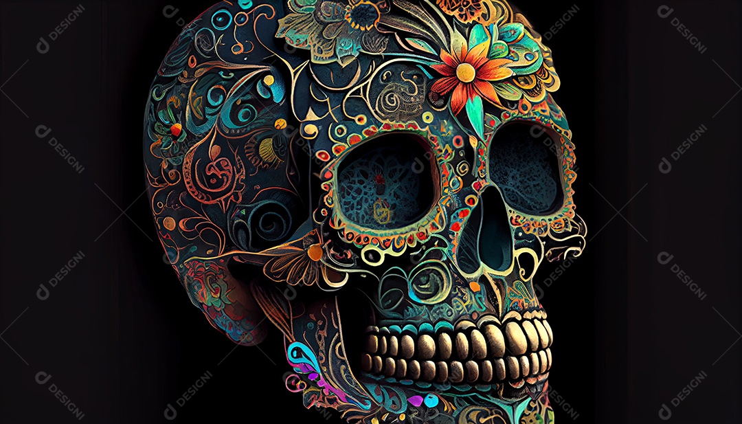 Dia dos Mortos, lembrando o falecido 1º de novembro.