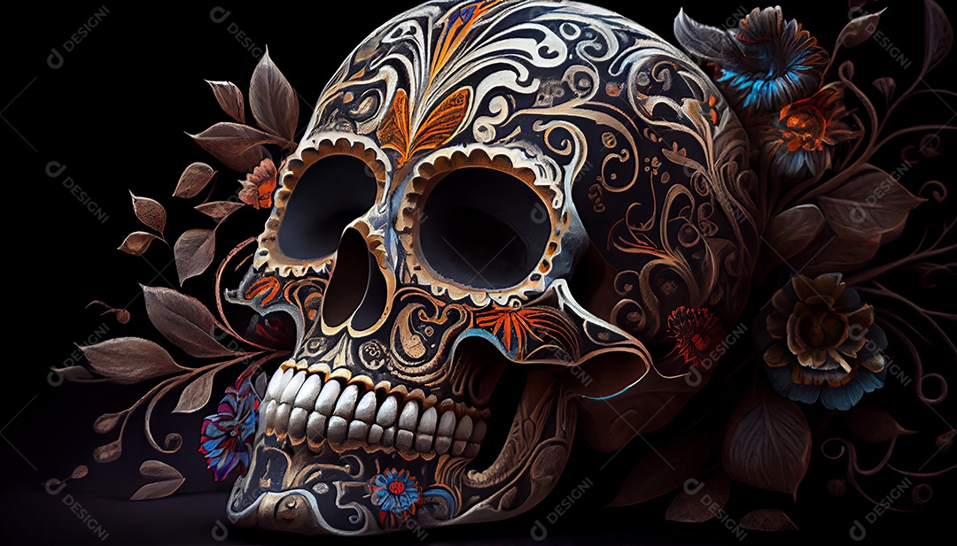 Dia dos Mortos, lembrando o falecido 1º de novembro.