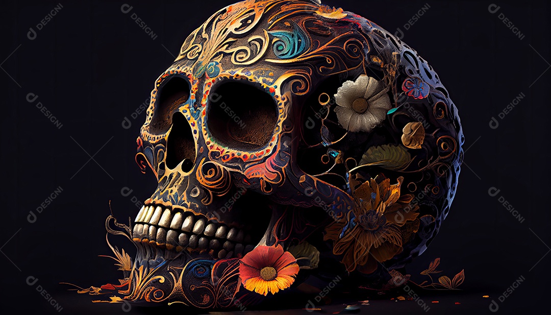 Dia dos Mortos, lembrando o falecido 1º de novembro.