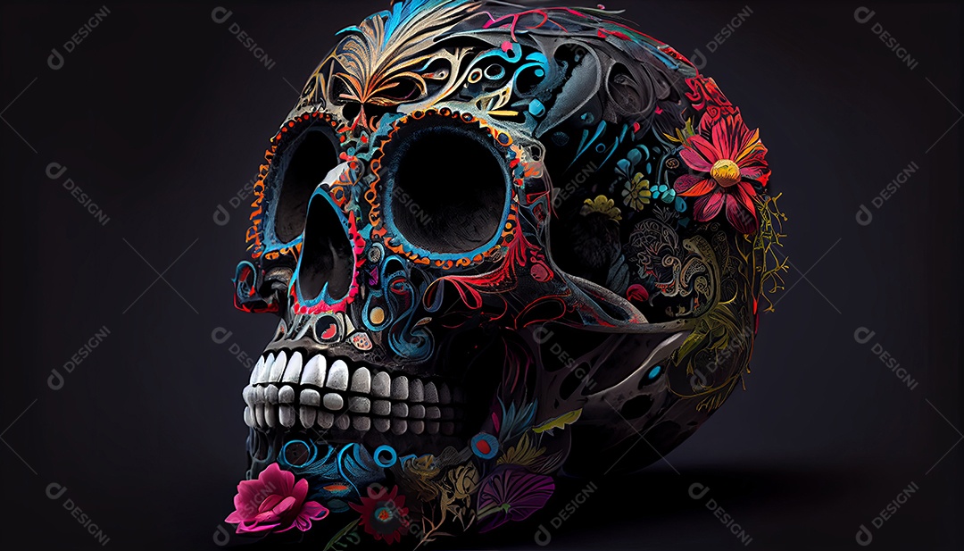 Dia dos Mortos, lembrando o falecido 1º de novembro.