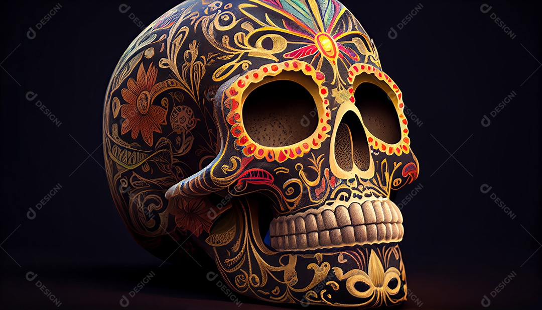 Dia dos Mortos, lembrando o falecido 1º de novembro.