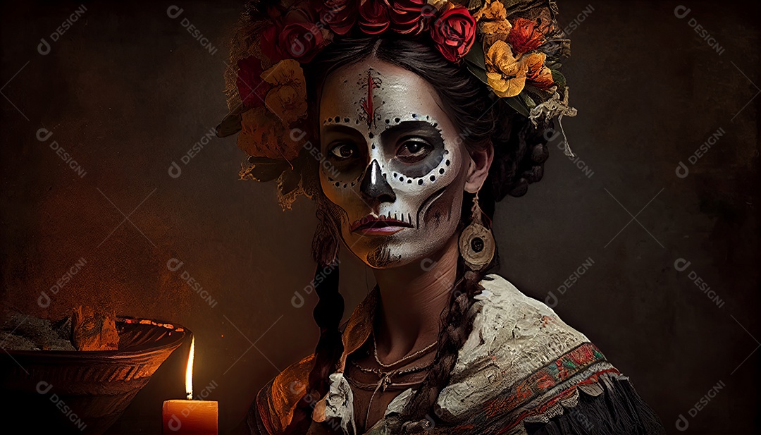 Dia dos Mortos, lembrando o falecido 1º de novembro.