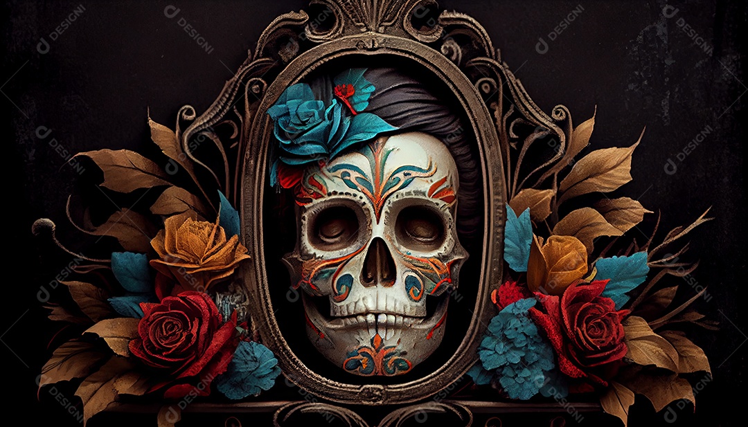 Dia dos Mortos, lembrando o falecido 1º de novembro.