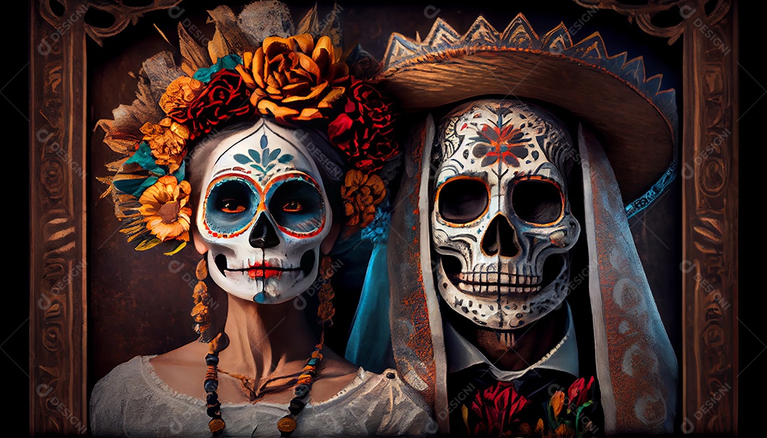 Dia dos Mortos, lembrando o falecido 1º de novembro.