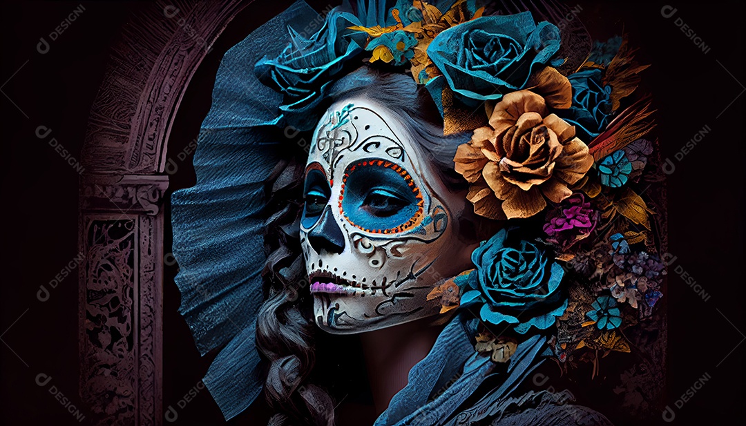 Dia dos Mortos, lembrando o falecido 1º de novembro.