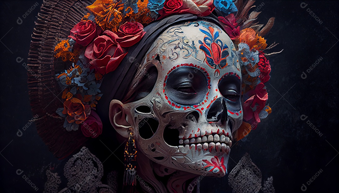 Dia dos Mortos, lembrando o falecido 1º de novembro.