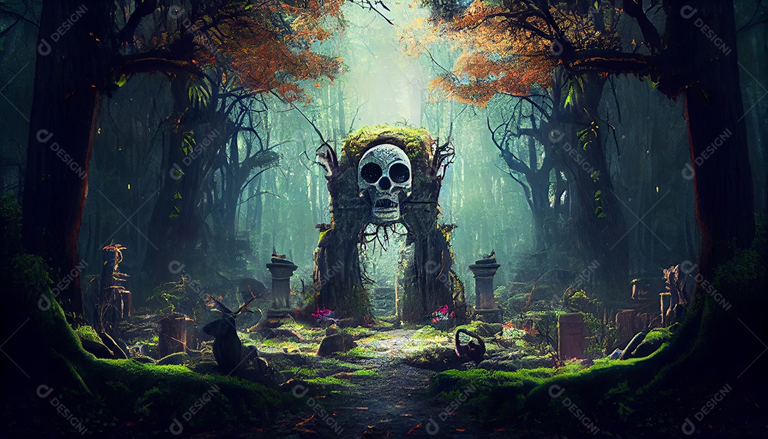 Dia dos Mortos, lembrando o falecido 1º de novembro.