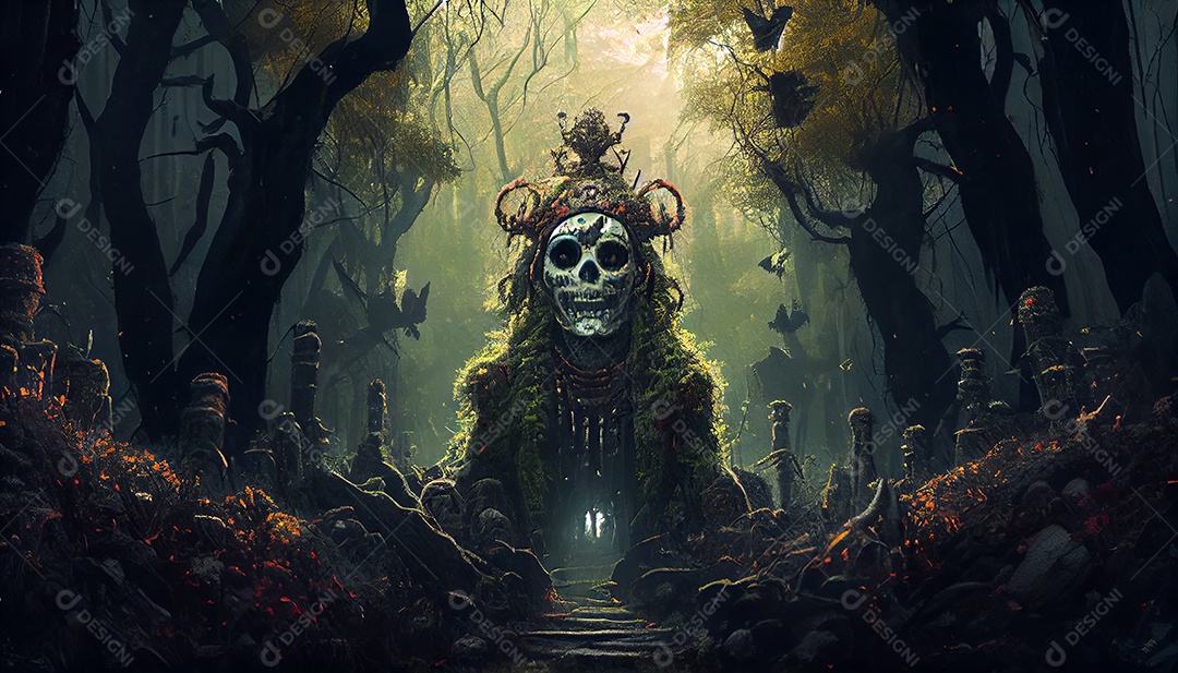 Dia dos Mortos, lembrando o falecido 1º de novembro.