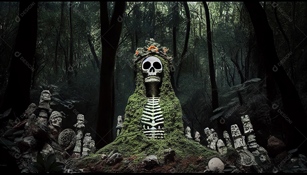 Dia dos Mortos, lembrando o falecido 1º de novembro.