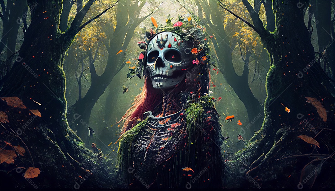 Dia dos Mortos, lembrando o falecido 1º de novembro.