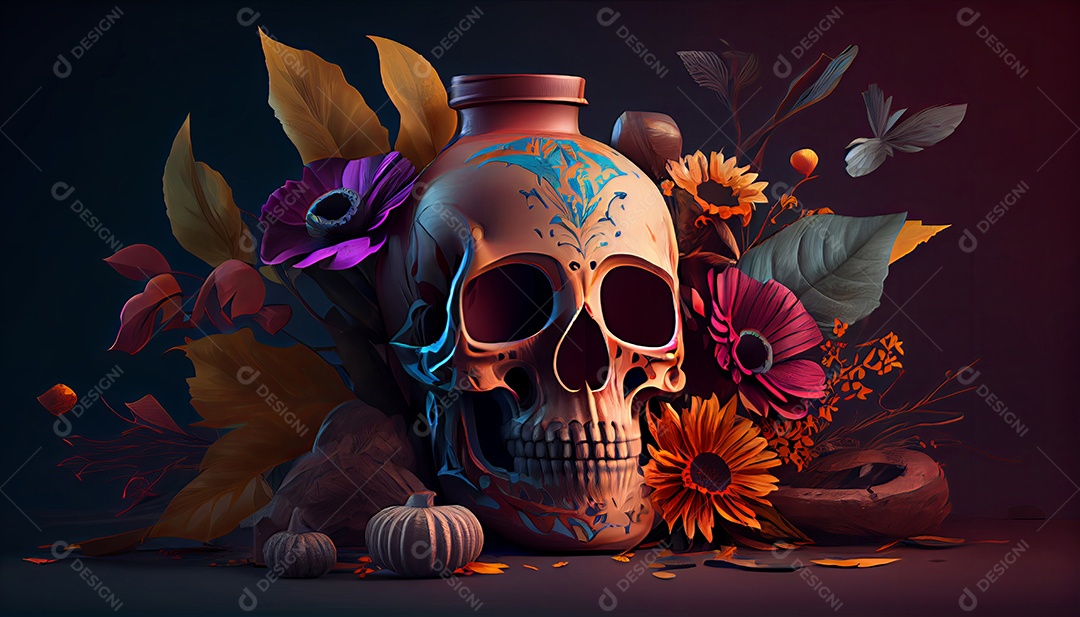 Dia dos Mortos, lembrando o falecido 1º de novembro.