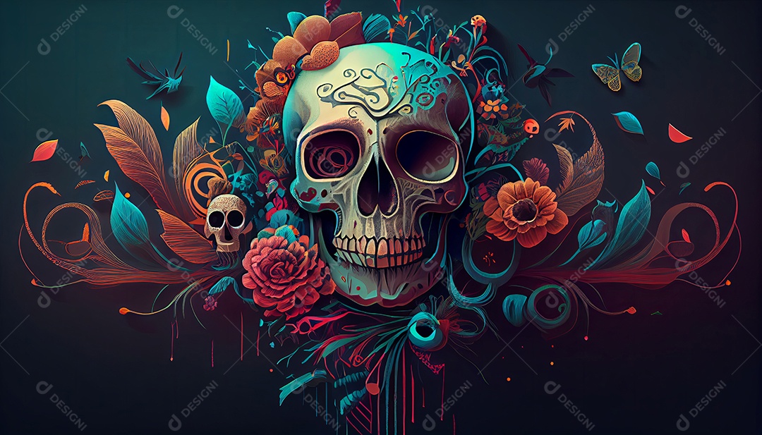 Dia dos Mortos, lembrando o falecido 1º de novembro.