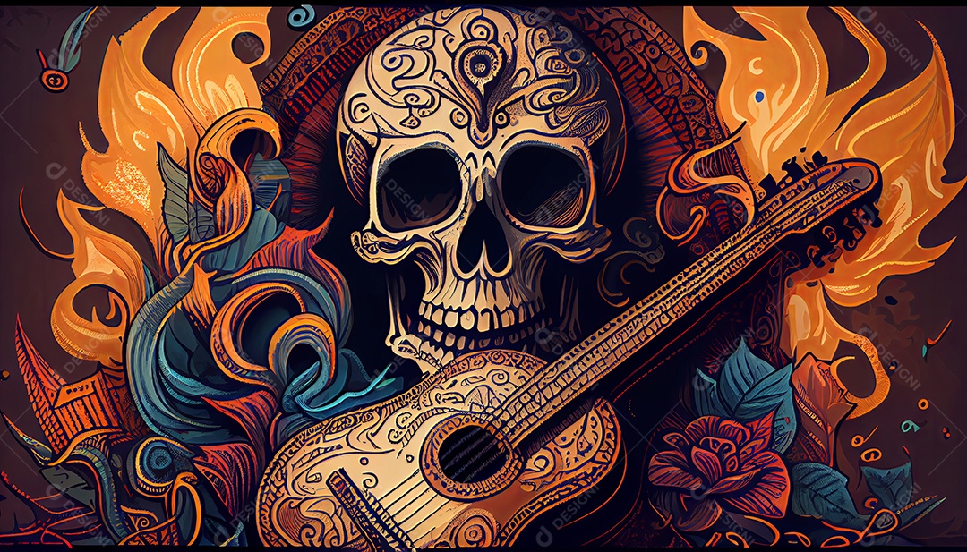 Dia dos Mortos, lembrando o falecido 1º de novembro.