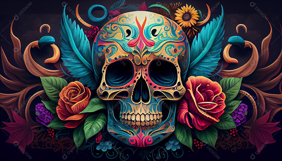 Dia dos Mortos, lembrando o falecido 1º de novembro.