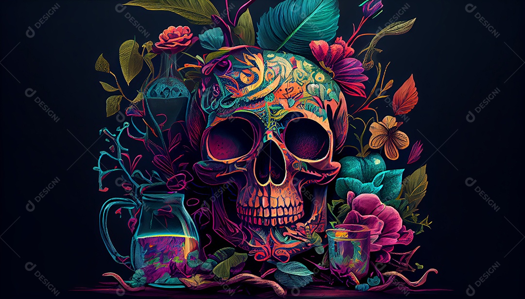 Dia dos Mortos, lembrando o falecido 1º de novembro.