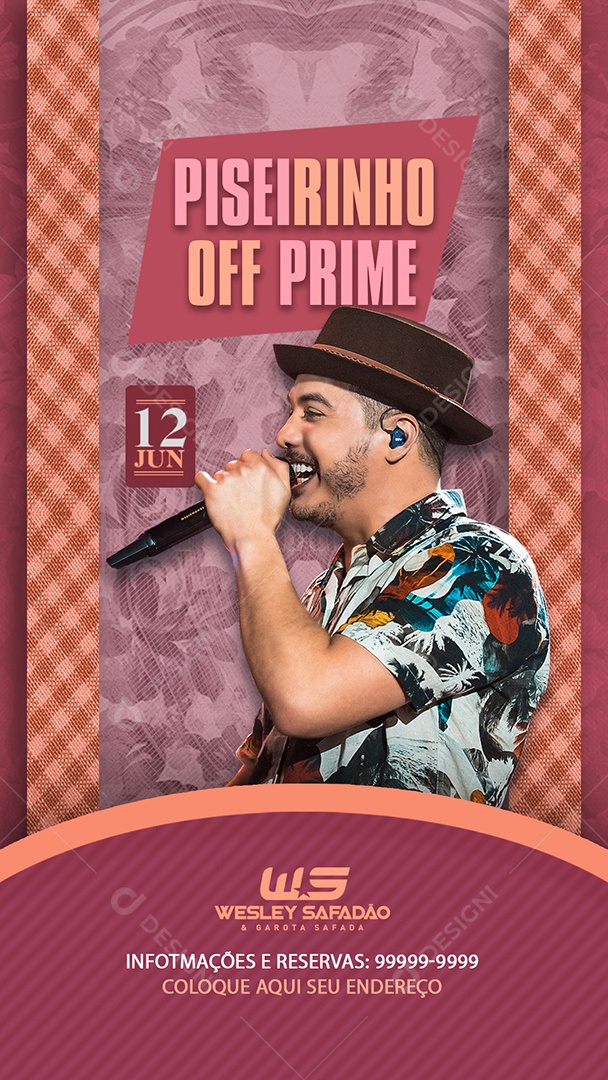 Story Flyer Piseirinho Off Prime Social Media PSD Editável