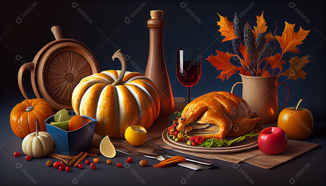 Dia de Ação de Graças e Festa da Colheita 23 de novembro.