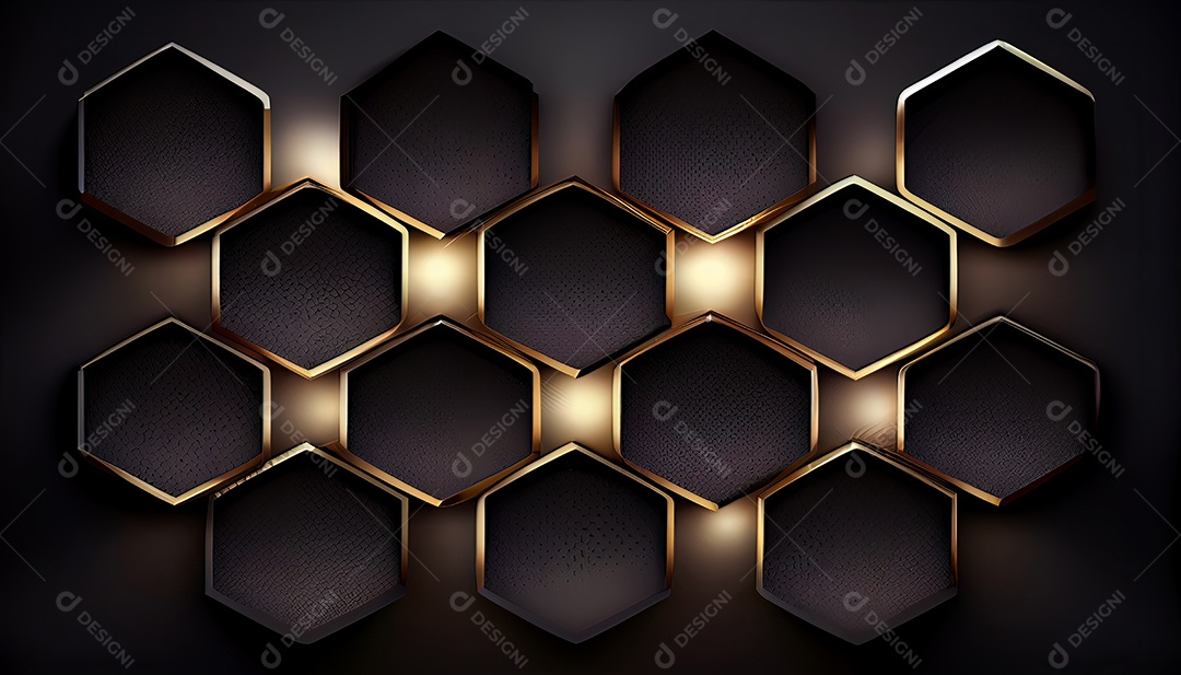 Banner de luxo preto com ladrilhos hexagonais finos e brilhantes. Antecedentes Black Friday, a maior campanha de vendas 24 de novembro.