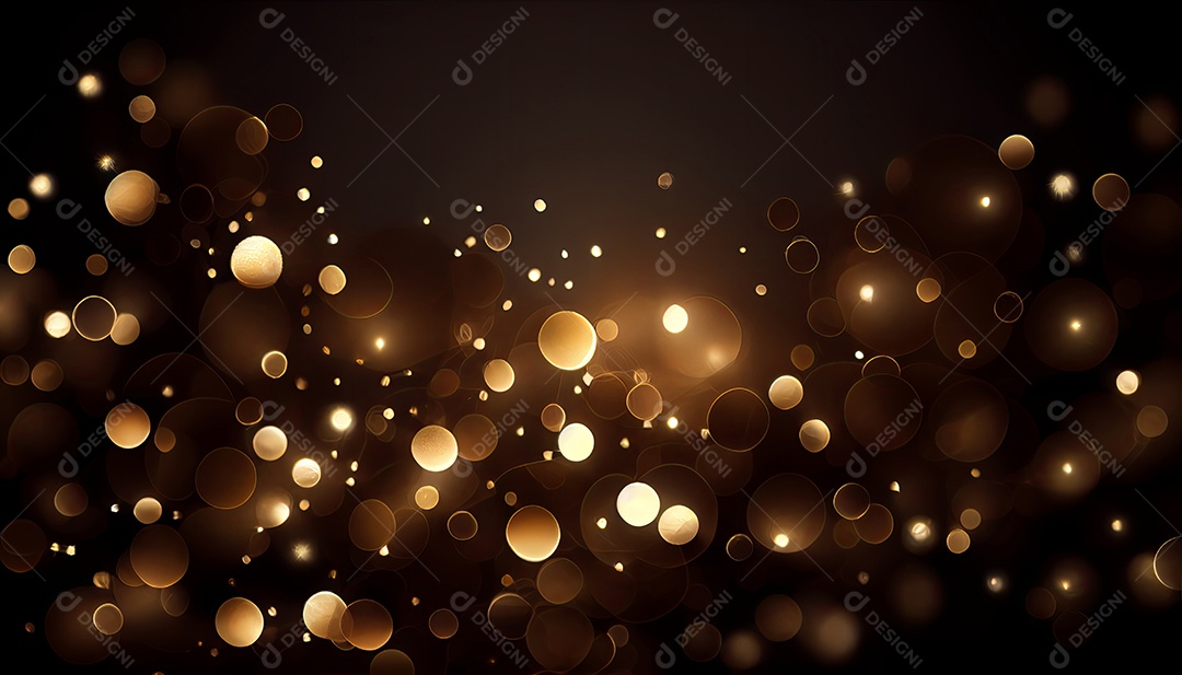 Bokeh abstrato dourado em fundo preto Black Friday a maior campanha de vendas 24 de novembro.