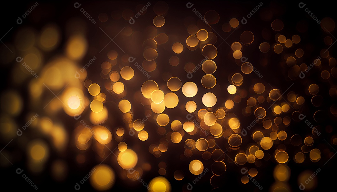 Bokeh abstrato dourado em fundo preto Black Friday a maior campanha de vendas 24 de novembro.