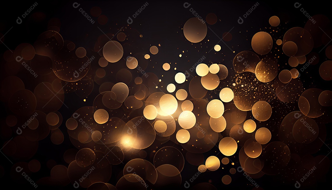 Bokeh abstrato dourado em fundo preto Black Friday a maior campanha de vendas 24 de novembro.
