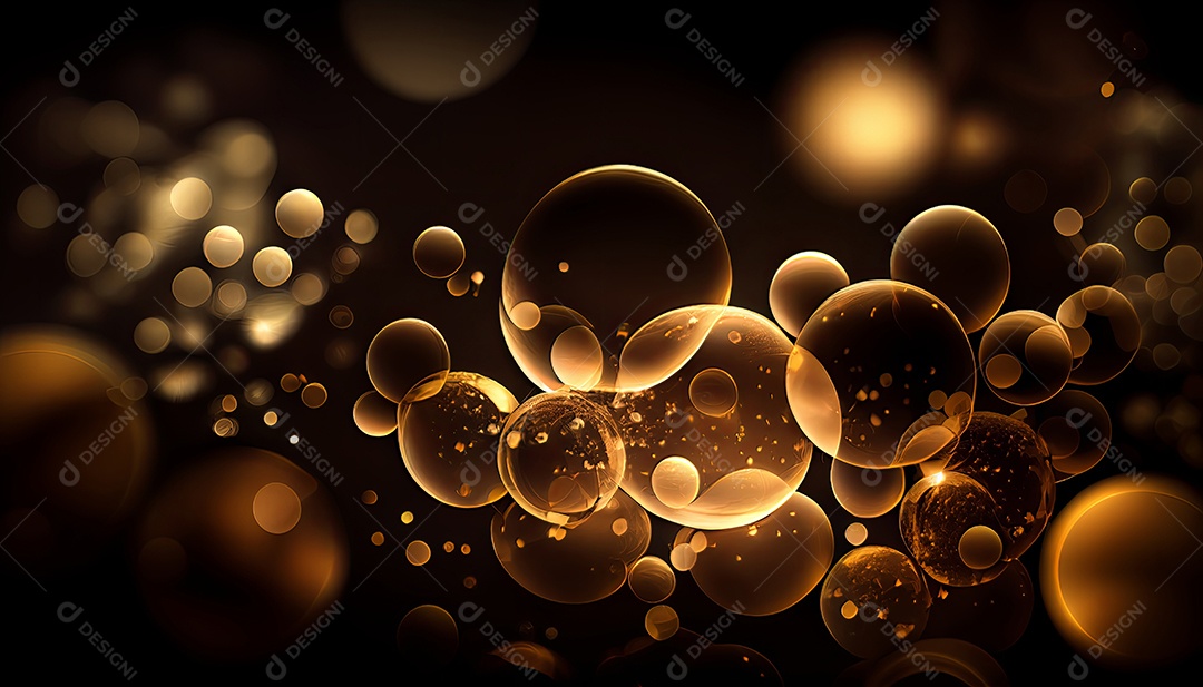 Bokeh abstrato dourado em fundo preto Black Friday a maior campanha de vendas 24 de novembro.