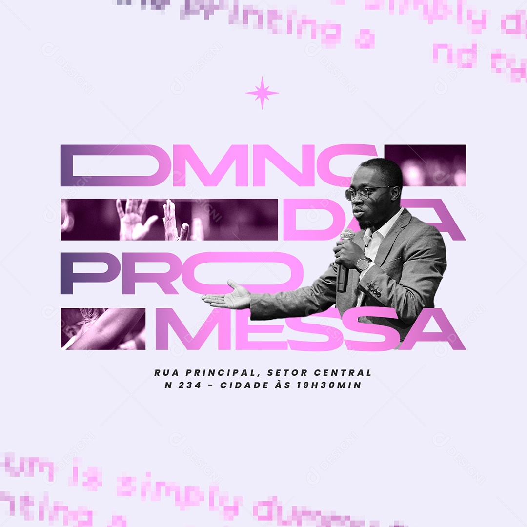 Social Media Igreja Domingo Das Promessas PSD Editável