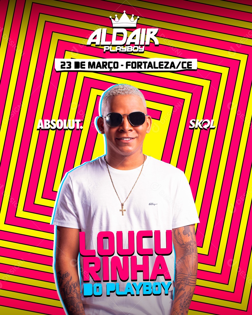 Flyer Loucurinha do Playboy Social Media PSD Editável