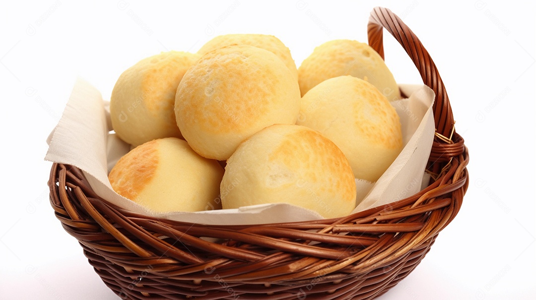 Pão de queijo brasileiro ou pão de queijo, lanche tradicional do brasil