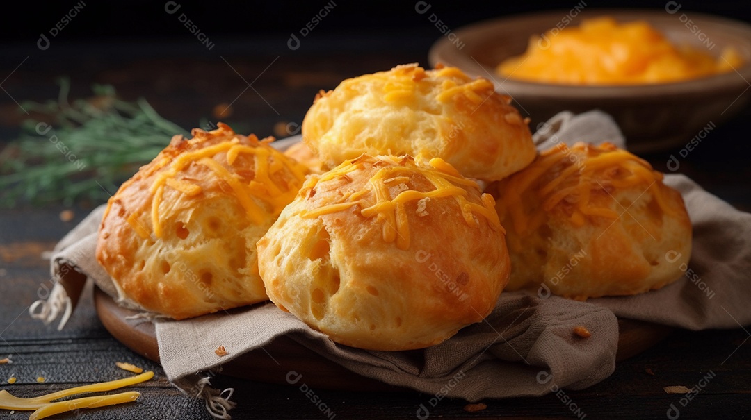 Pão de queijo brasileiro ou pão de queijo, tradicional brasil