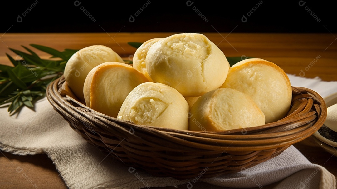 Pão de queijo brasileiro ou pão de queijo, tradicional brasil