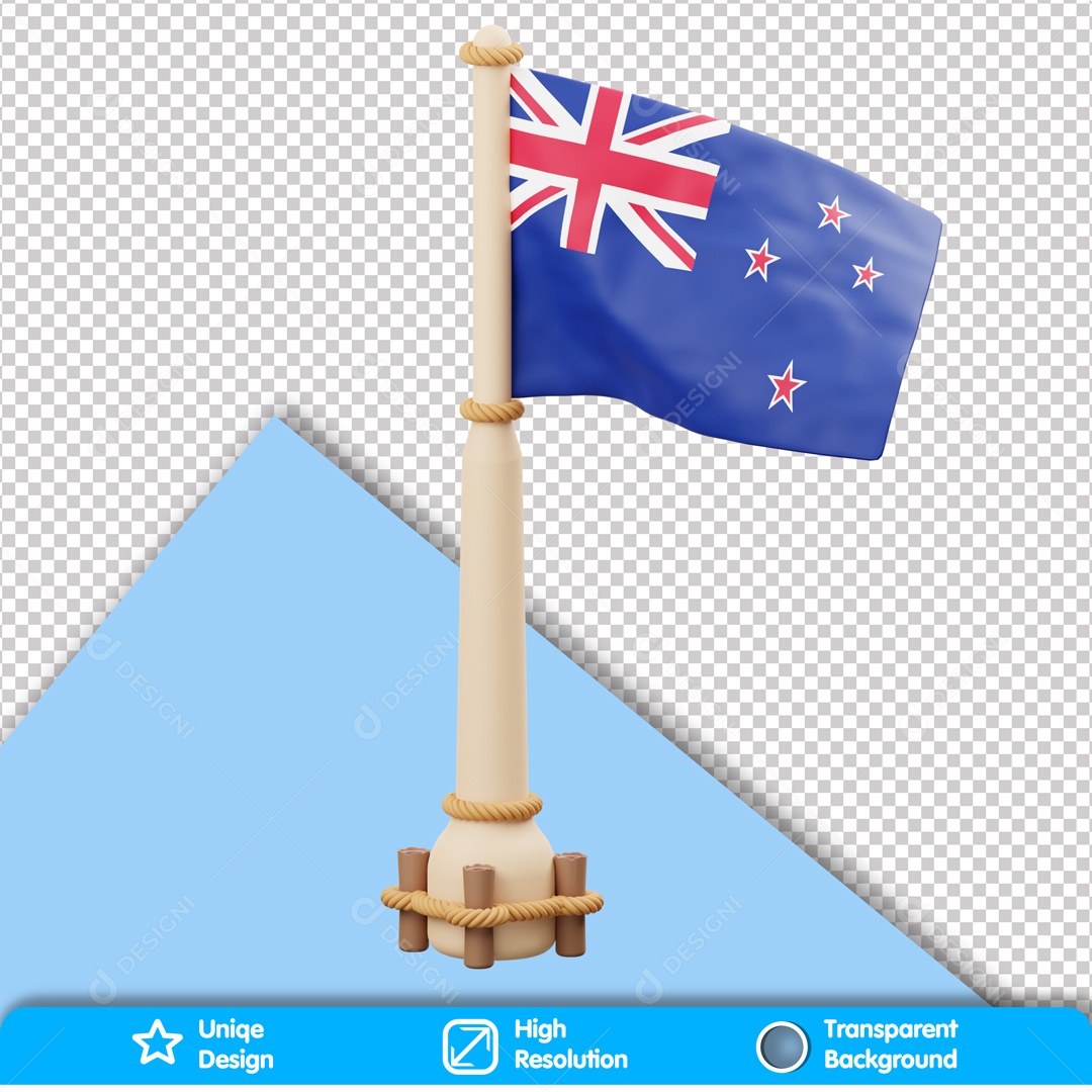 Elemento 3D Bandeira Da Austrália PSD