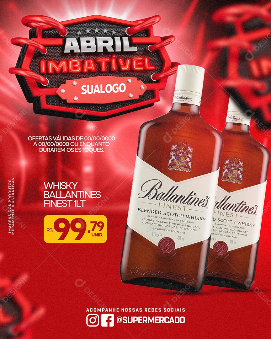 Abril Imbatível Venha Conferir Social Media PSD Editável