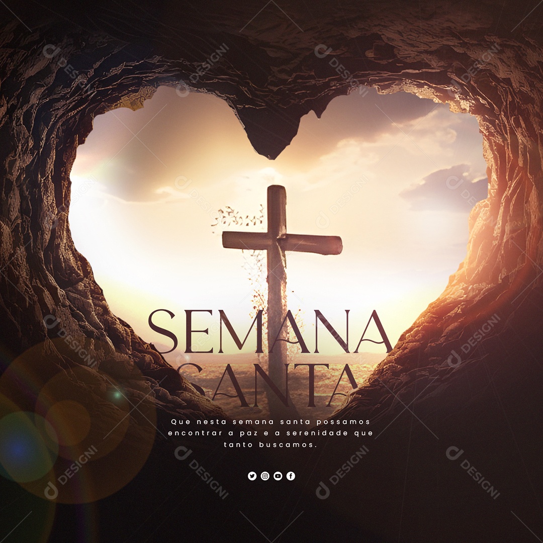 Social Media Semana Santa PSD Editável