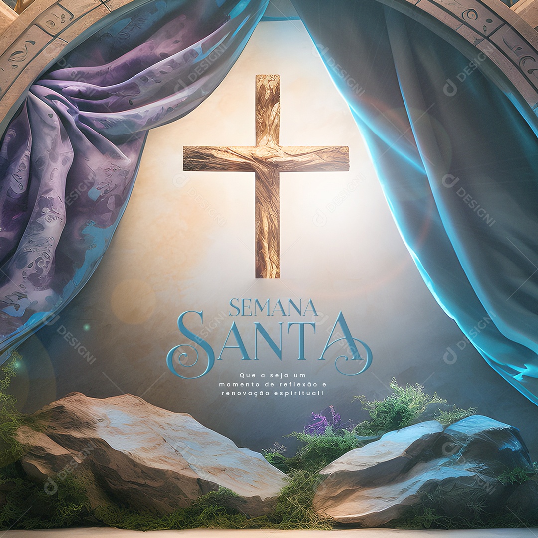 Social Media Semana Santa PSD Editável